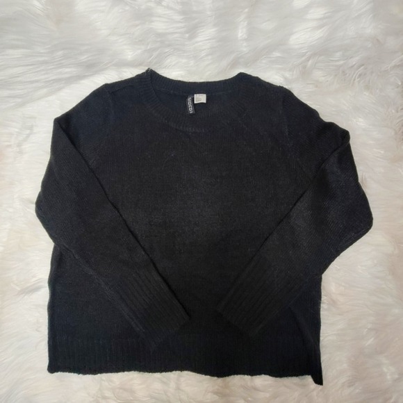 Divided Sweaters - H&M Divided Black Knit Crew Neck Women's Sweater Size M